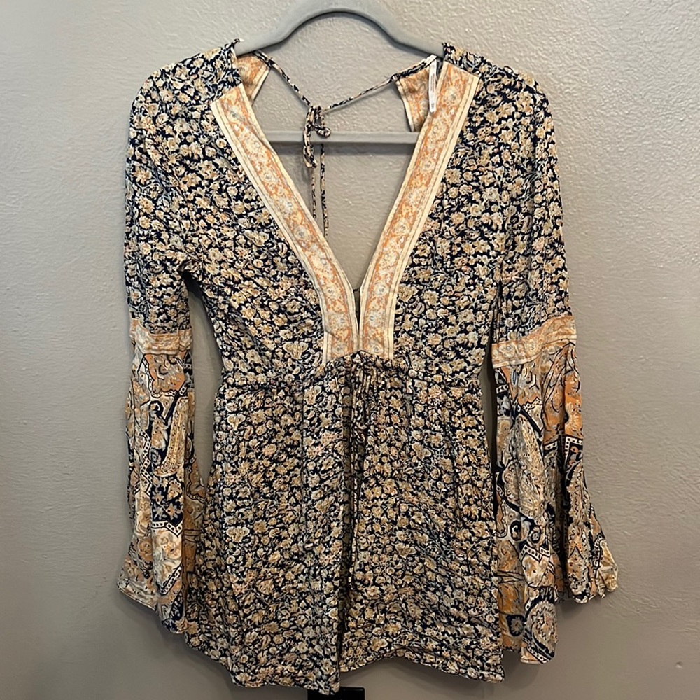 Free People flowered romper